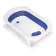 Ecotoys Foldable Baby Bath Tub with Drain, Blue