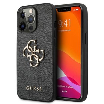 Apple iPhone 13 Pro 6.1" Guess Big Metal Logo Case Cover (Guhcp13l4gmggr), Grey
