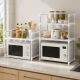 Kitchen Rack Over Microwave, 2 Tiers, White