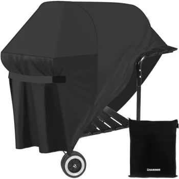 Kaminer Garden BBQ Cover 147x63x131 cm, Black