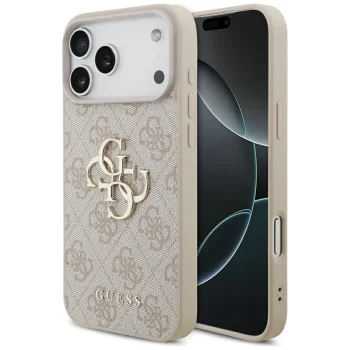 Guess 4G Big Logo Case for iPhone 17 Pro Max, Pink