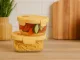 Heat-Resistant Glass Food Container Set with Thermal Bag, 2 Pcs, Yellow