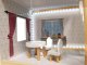 Liela Bērnu Spēļu Koka Leļļu Māja ar Mēbelēm Piederumiem un LED Gaismu, 78cm | Play Dollhouse with Furniture