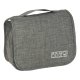 Hanging Travel Toiletry Bag Foldable Cosmetics Organizer, Grey