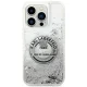 Karl Lagerfeld iPhone 14 Pro Max Case Liquid Glitter RSG Silver