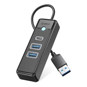 Orico PWC2U-U3 3-Port USB Hub (2x USB-A 3.0, 1x USB-C 3.0) 1.8m Black