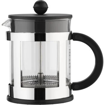 Bodum Kenya French Press Coffee Maker 0.5L, Black/Silver