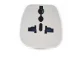 Universal Travel Power Plug Adapter, UK to EU (2-pin), White