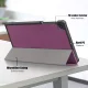 Samsung Galaxy Tab A7 Lite (SM-T220/T225) Tri-fold Stand PU Leather Case Cover, Purple