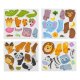 Magnetic Puzzle Book with African Animals Educational Montessori Toy for Toddlers