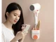 Adjustable Wall Mount Holder for Hair Dryer and Shower Head, White/Orange