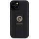 Guess Grip Stand 4G Saffiano Strass futrālis iPhone 15 - melns | case for black