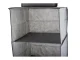 Hanging Wardrobe Organizer with 3 Shelves, 30x30x60 cm, Grey