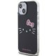 Чехол Hello Kitty для iPhone 15 IML Kitty Face, черный