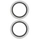 PanzerGlass Hoops Glitter Tempered Glass Lens Screen Protector iPhone 17 / 16 / 16 Plus - Silver