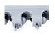 Wall Mounted Broom and Tool Holder Organizer, Grey