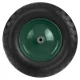 Humberg 4884 Tubeless Wheelbarrow Wheel 4.00-8, Black/Green
