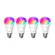 Meross MSL120 Smart Wi-Fi LED Bulb, Apple HomeKit, RGBWW, E27, 4-Pack