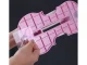 Folding Towel Rack for Bathroom and Kitchen, Pink