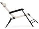 MultiGarden Foldable Garden Lounger with Headrest, Beige