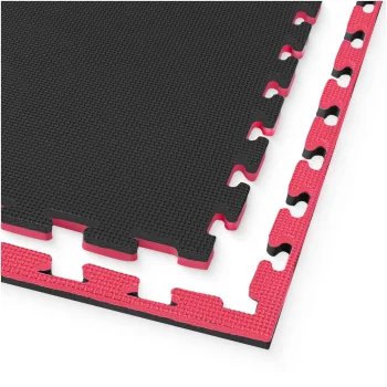 Interlocking EVA Foam Gym Flooring Tiles 4FIZJO 39.4x39.4 in, Red