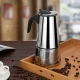 Italian Style Stainless Steel Moka Pot Coffee Maker, 300ml, 6 Cups