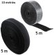 Hook and Loop Cable Tie Roll 10m for Wire Management, Black