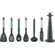 Joseph Joseph Elevate Editions 6-Piece Kitchen Utensil Set with Carousel Stand, Green