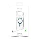 Puro Lite Mag Case for iPhone 17 Air, Transparent with Turquoise Ring