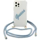 Guess iPhone 12 / 12 Pro Case Script Vintage, Blue