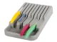 Knife Drawer Organizer, 9 Compartments, Grey