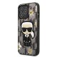 Apple iPhone 13 Pro 6.1\" Karl Lagerfeld Flower Ikonik Karl Case Cover, Black