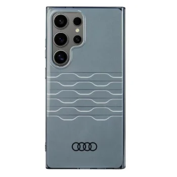 Audi dėklas Samsung Galaxy S24 Ultra IML Geometric Pattern, pilkas