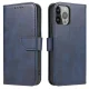 Magnet Case Book Cover with Stand Function for iPhone 14 Max, Blue
