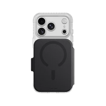 AmazingThing Titan Pro Lens Flip Set iPhone 18 Pro Max Case with Wallet, MagSafe Compatible, Black