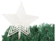 Shatterproof Christmas Tree Top Star, 23 cm, White