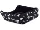 Large pet bed with cushion, 55x42x14 cm