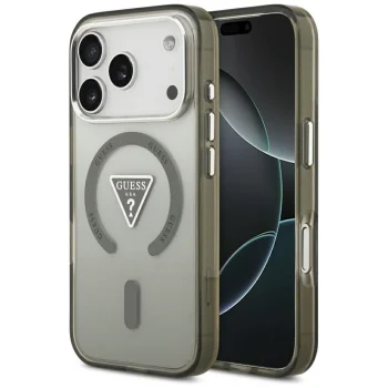 Guess IML Gradient Triangle Logo MagSafe Phone Case Cover iPhone 17 Pro - Green