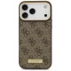 Guess 4G Logo Plate MagSafe Case for iPhone 17 Pro Max, Brown