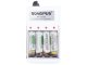 AA (R6) / AAA (R3) / Ni-Mh Ni-Cd Battery Charger + 4x AA Battery 4700 mAh