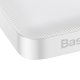 Baseus Bipow powerbank with display 10000mAh 15W white (Overseas Edition) + USB-A - Micro USB cable 0.25m white...