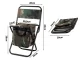Folding Camping and Fishing Chair with Bag, Camouflage