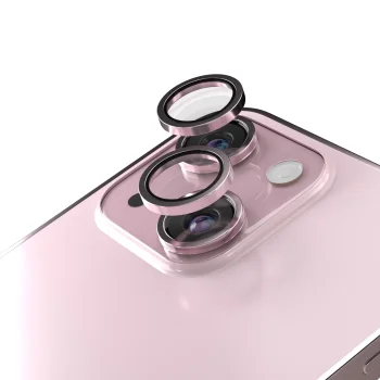 Etteri Camera Lens Protector for iPhone 15 / 15 Plus, Pink