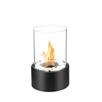 Freestanding Tabletop Bio Ethanol Fireplace Indoor Ventless, Black