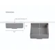 Joseph Joseph CupboardStore Under-Shelf Drawer, White / Grey