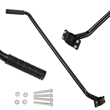 Metal Push Handle for Kids Bike Training, Black
