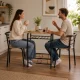 Modernhome Loft Dining Set: Table and 2 Chairs