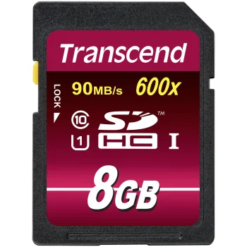 Transcend SDHC 8GB Class 10 UHS-I 600x Ultimate Memory Card