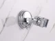 Shower Head Holder with Suction Cup and Rotating Head Chrome