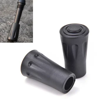 Nordic Walking Pole Stick Protectors Rubber Caps Pads, 2 pcs